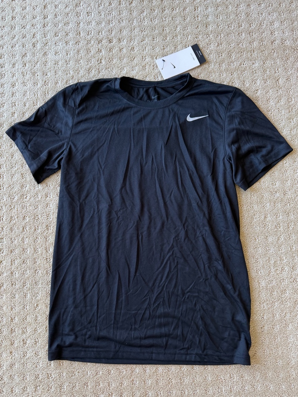 NWT Nike Men’s Black Dri-FIT Athletic T-Shirt, Size S